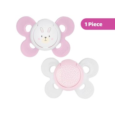 Chicco Physio Comfort Silicone Soother with Case (0-6m) Pink