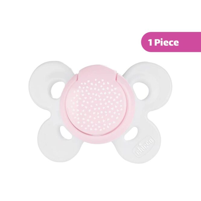Chicco Physio Comfort Silicone Soother with Case (0-6m) Pink