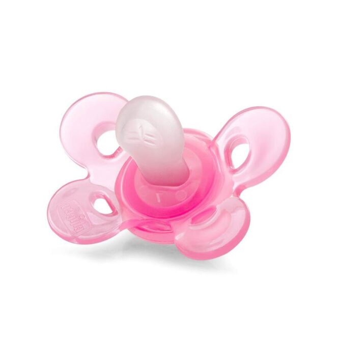 Chicco Physio Comfort Silicone Soother with Case (0-6m) Pink