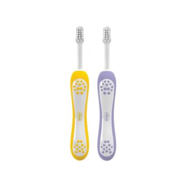 Chicco Toothbrush Combo (6-36m) Lilac/Mustard