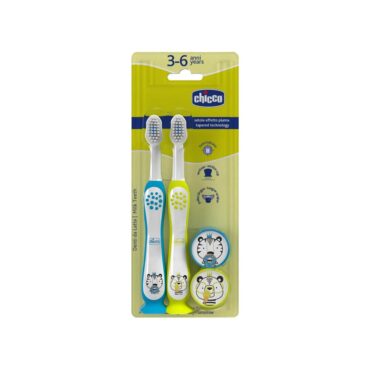 Chicco Toothbrush Combo (3-6Yrs) Tiger/Panda