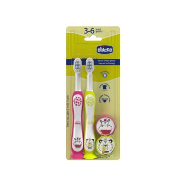Chicco Toothbrush Combo (3-6Yrs) Hippo/Panda
