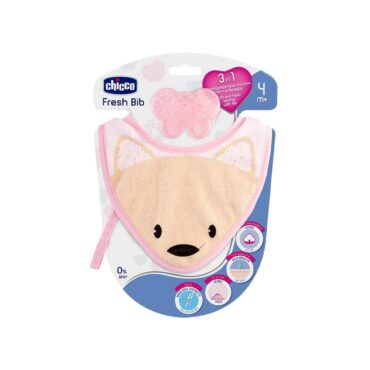 Chicco Fresh Bib Teether (4m+) Girl