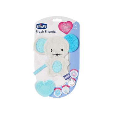 Chicco Fresh Friends Bib Teether (4m+) Boy