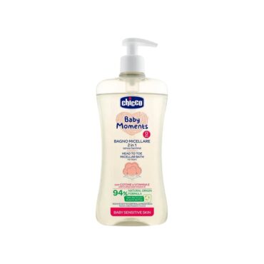 Chicco Baby Moments Head-To-Toe Micellar Bath, No Tears 500ml