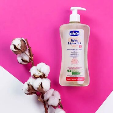 Chicco Baby Moments Head-To-Toe Micellar Bath, No Tears 500ml