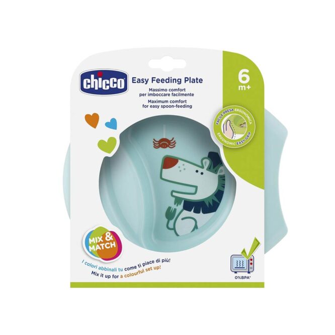 Chicco Easy Feeding Plate (6m+) Teal
