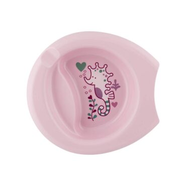 Chicco Easy Feeding Plate (6m+) Pink