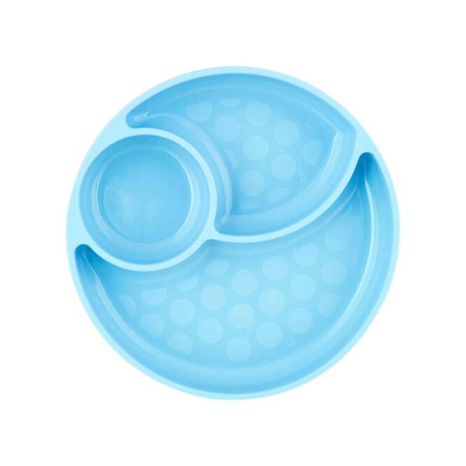 Chicco Easy Menu Silicone Plate with Suction Base (12m+) Teal