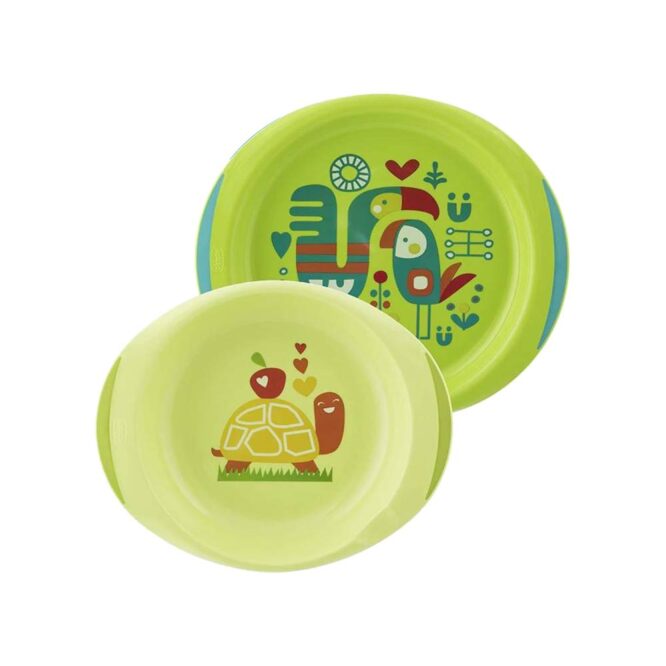 Chicco Baby Dish Set 12m Green