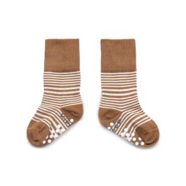 KipKep Anti-Slip Stay-on-Socks - Camel - 1 Pair