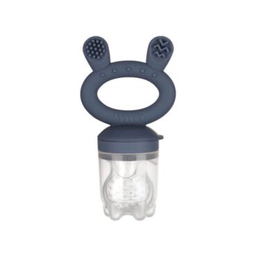 Haakaa Fresh Food Feeder & Cover Set (4m+) Steel Blue