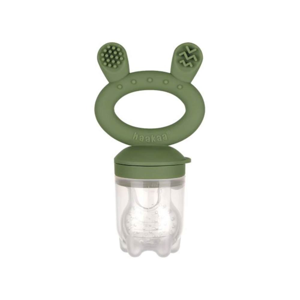 Haakaa Fresh Food Feeder & Cover Set (4m+) Olive Green
