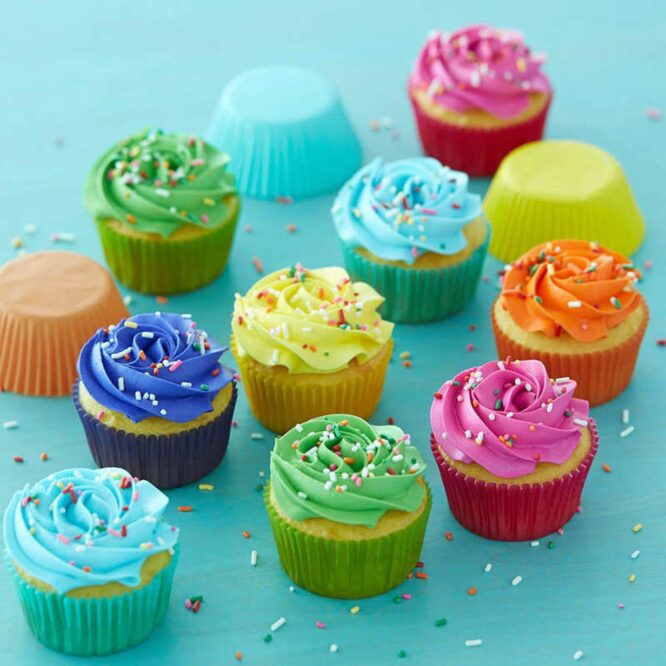 Wilton Asstd Bright Color Bkg Cup Std Pack - 300 Pcs