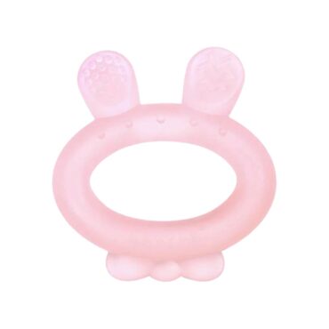 Haakaa Silicone Rabbit Ear Teether (3m+) Pink