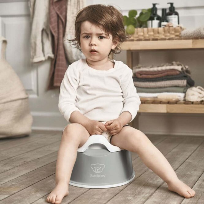 BabyBjorn Smart Potty Seat - Gray/White