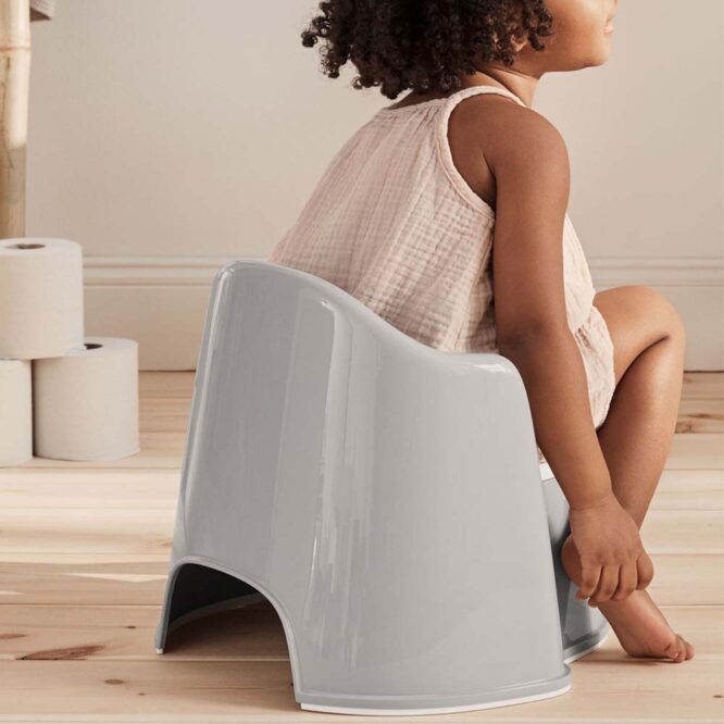 BabyBjorn Potty Chair - Gray/White
