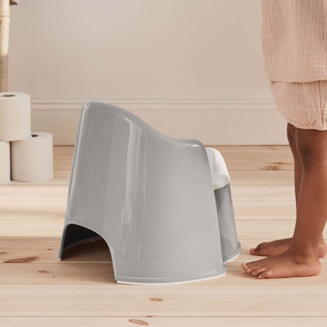 BabyBjorn Potty Chair - Gray/White