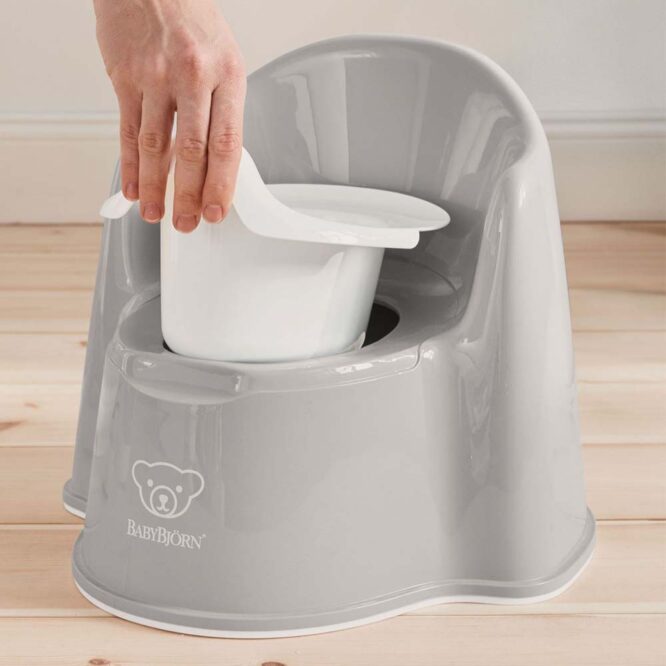 BabyBjorn Potty Chair - Gray/White