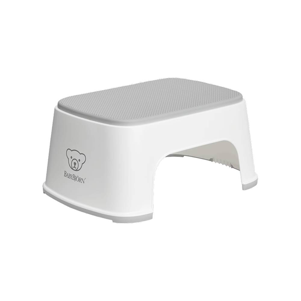 BabyBjorn Step Stool - White/Gray