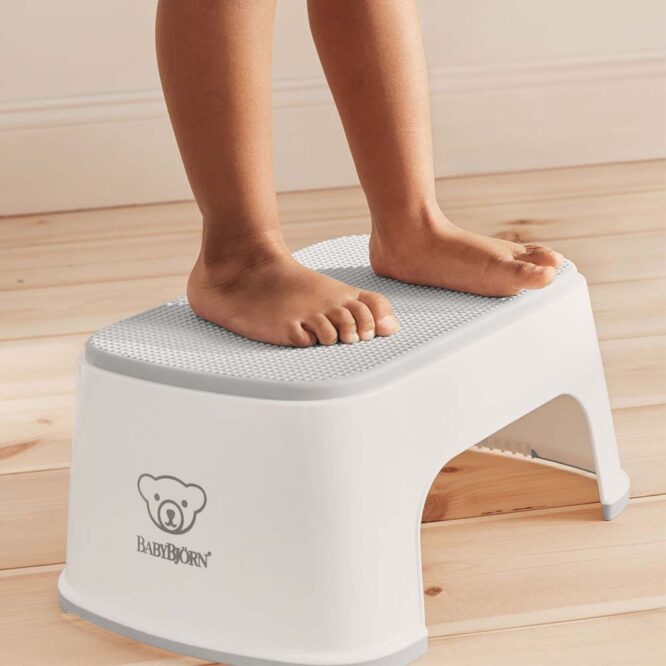 BabyBjorn Step Stool - White/Gray