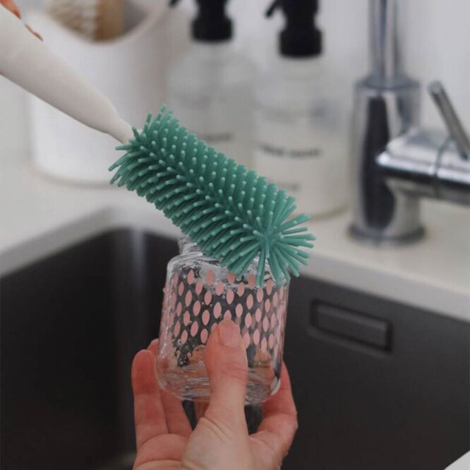 Beaba Silicone Bottle Brush - Sage Green