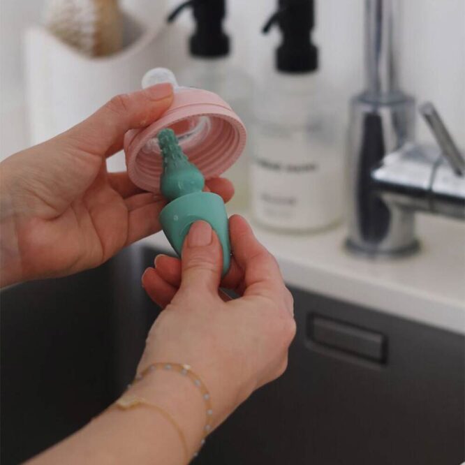 Beaba Silicone Bottle Brush - Sage Green