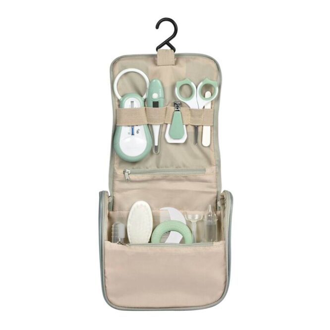 Beaba Toiletry Pouch with 9 Accessories - Green