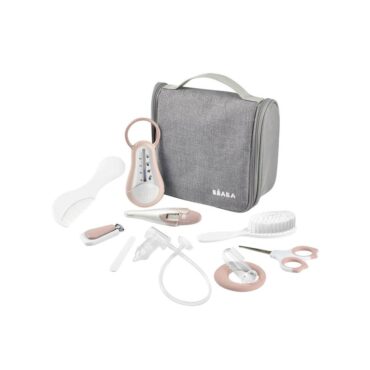 Beaba Toiletry Pouch with 9 Accessories - Pink