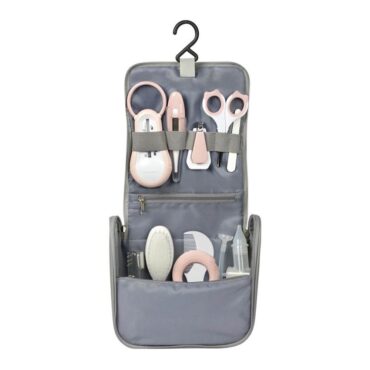 Beaba Toiletry Pouch with 9 Accessories - Pink