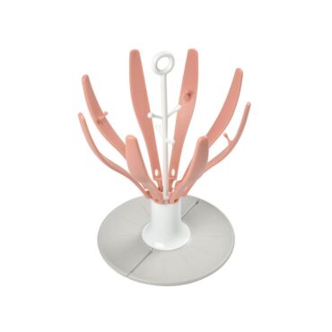 Beaba Flower Foldable Bottle Draining Rack - Pink