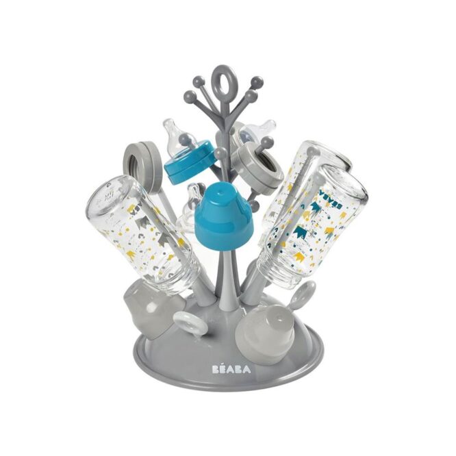 Beaba Feeding Bottle Draining Rack - Gray Tree