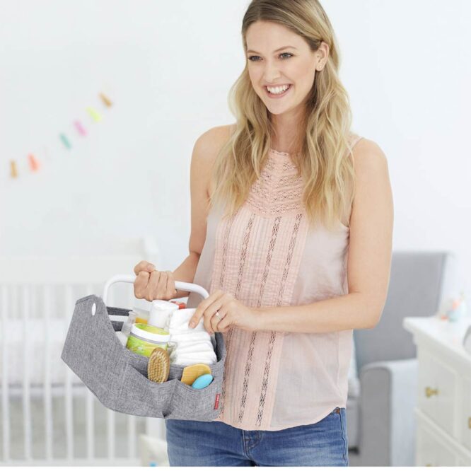 Skip Hop Light Up Diaper Caddy - Gray
