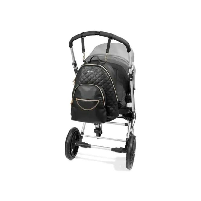 Skip Hop Linx Quilted Diaper Backpack - Black