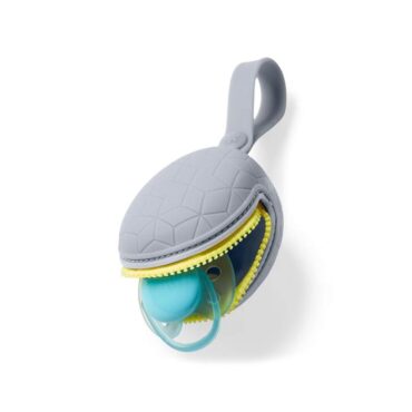 Skip Hop Silicone Pacifier Holder - Gray