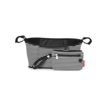 Skip Hop Stroller Organizer - Black / White Stripes