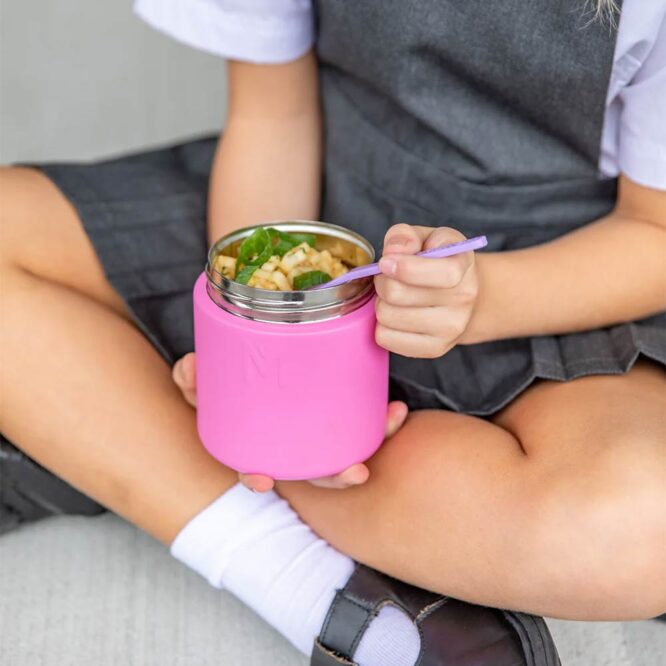 MontiiCo Insulated Food Jar 400ml - Pink