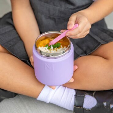 MontiiCo Insulated Food Jar 400ml - Purple