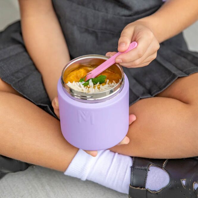 MontiiCo Insulated Food Jar 400ml - Purple