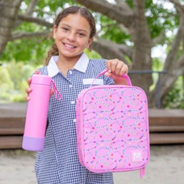 MontiiCo Lunch Bag with Ice Pack (Large) Friends Forever