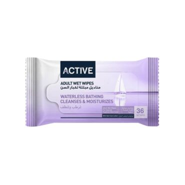 Active Hygiene Adult Wet Wipes - 36 Wipes