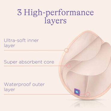 Lansinoh Washable Nursing Pads – Black & Light Pink, 8 Pads Lansinoh Washable Nursing Pads - Black & Light Pink, 8 Pads