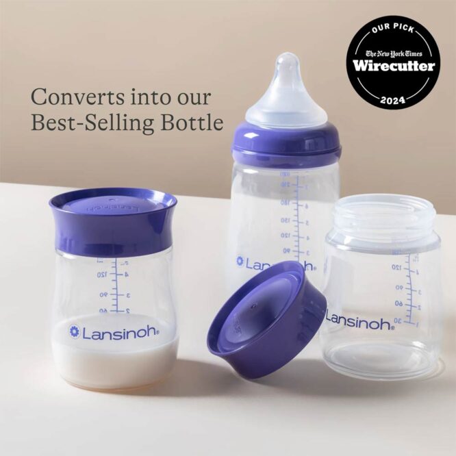 Lansinoh Breast Milk Storage Bottles 160ml - 4 Bottles