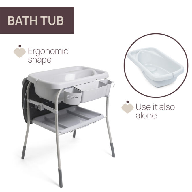 Chicco Cuddle & Bubble Comfort (0m+) Max 11kg - Graphite Melange