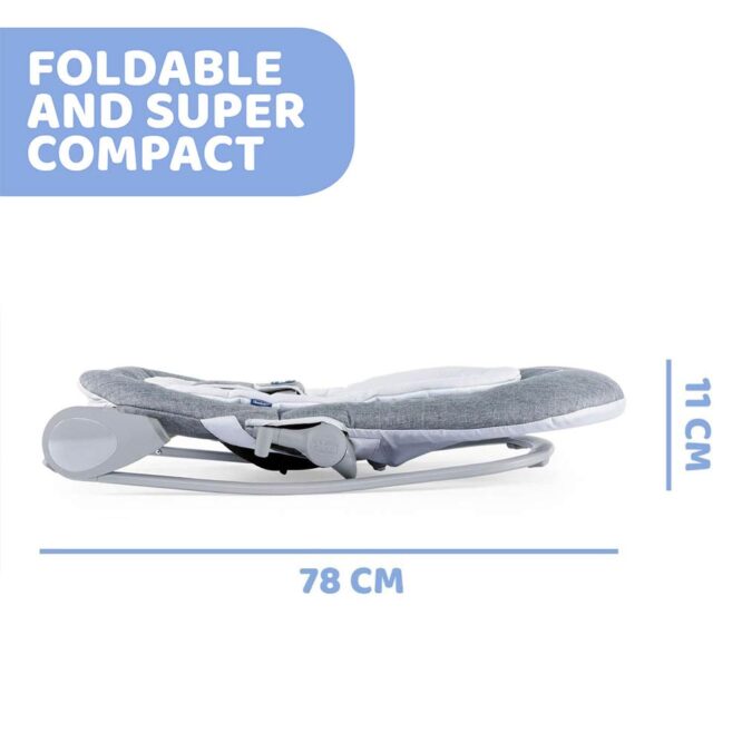 Chicco Hooplà Baby Bouncer (0m+) Max 18kg - Titanium