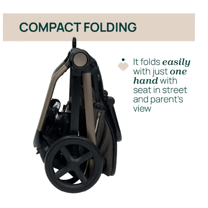 Chicco Mysa Stroller (0m+) Max 22kg - Bronze Lizard