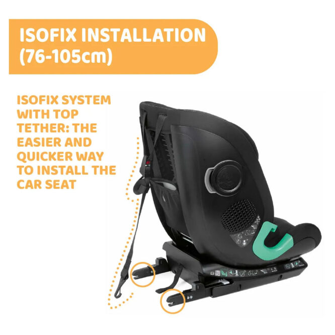 Chicco MySeat i-Size Car Seat (15m+) Black