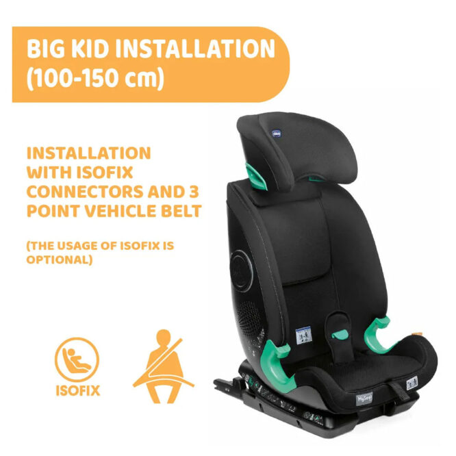 Chicco MySeat i-Size Car Seat (15m+) Black