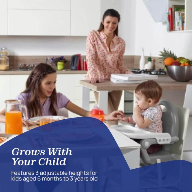 Chicco Pocket Snack Booster Seat (6m+) Max 15kg - Dark Gray