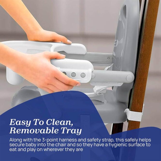 Chicco Pocket Snack Booster Seat (6m+) Max 15kg - Dark Gray